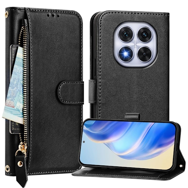 Xiaomi Redmi Note 14 Pro/Pro Plus 5G Plånboksfodral Svart