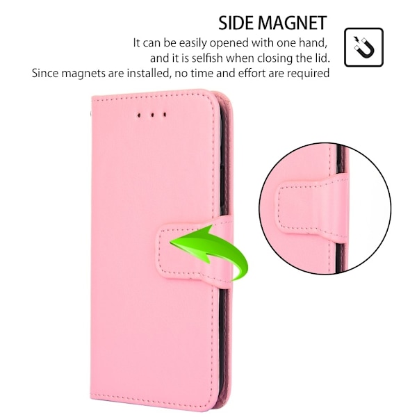 Samsung Galaxy S23 Fodral Läder Ljus Rosa