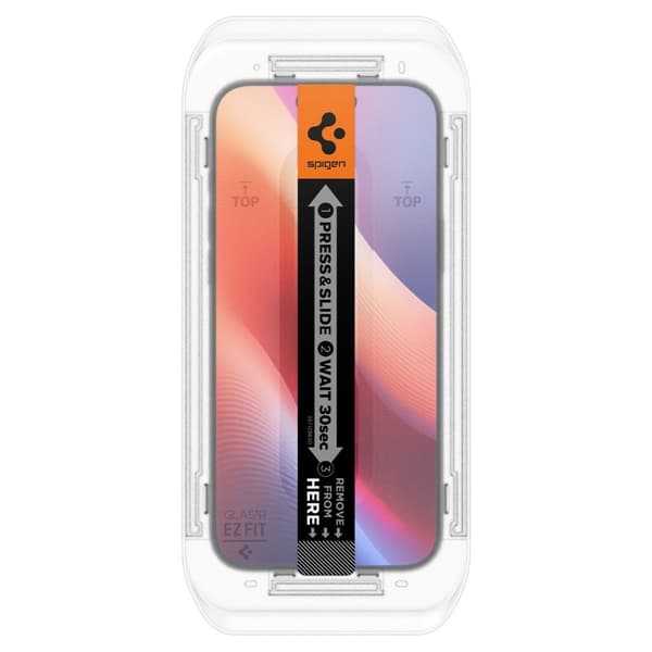 Spigen iPhone 17 / 17 Pro / 16 Pro 2-PACK GLAS.tR "Ez Fit" Skärmskydd