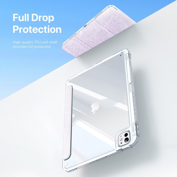 DUX DUCIS iPad Pro 11 2024 Fodral Penhållare Ljus Lila