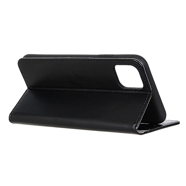 iPhone 12 Pro Max - Crazy Horse Fodral - Svart Black Svart