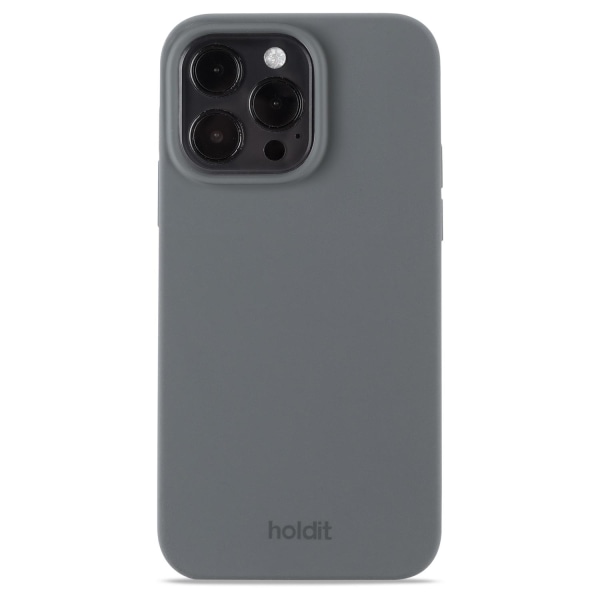 holdit iPhone 14 Pro Max Mobilskal Silikon Space Gray