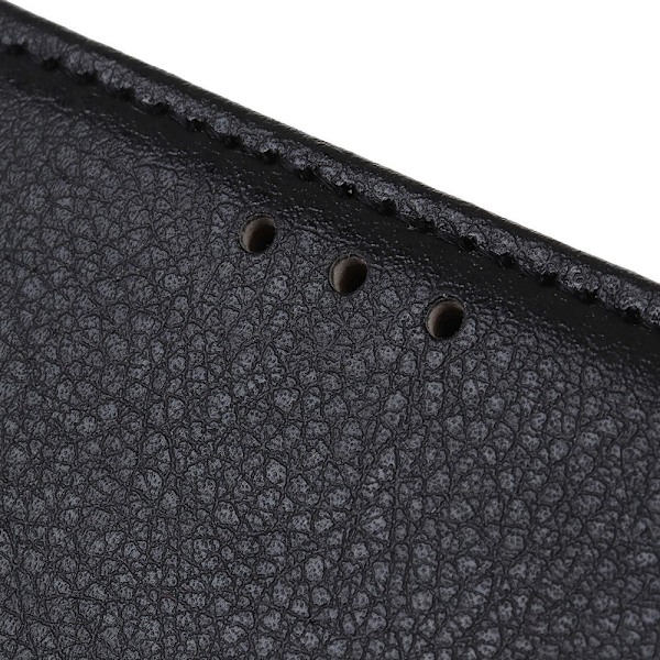 Xiaomi Mi 11 - Litchi Läder Fodral - Svart Black Svart