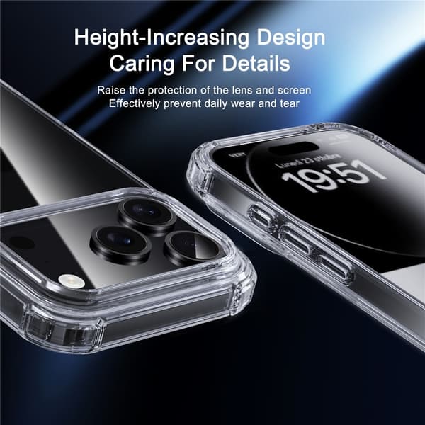 IPAKY iPhone 17 Pro Max Skal Shockproof Transparent