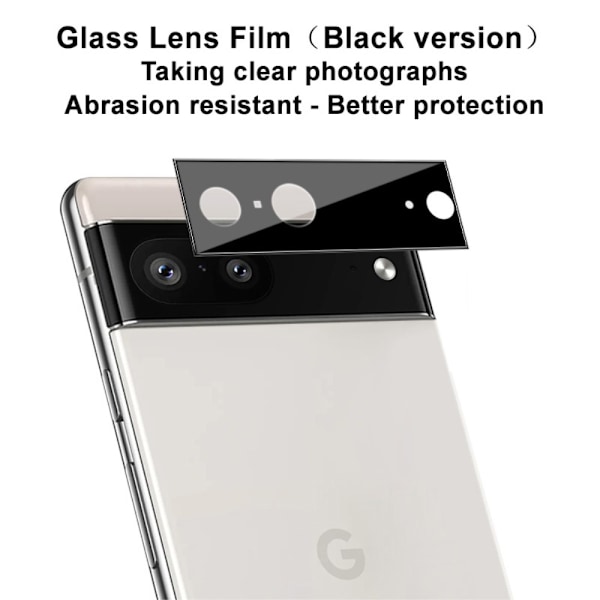 IMAK Google Pixel 7 Linsskydd Härdat Glas Svart