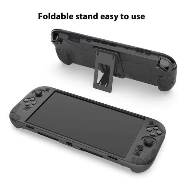 PGTECH Nintendo Switch 2 Skal Kickstand Silikon Svart