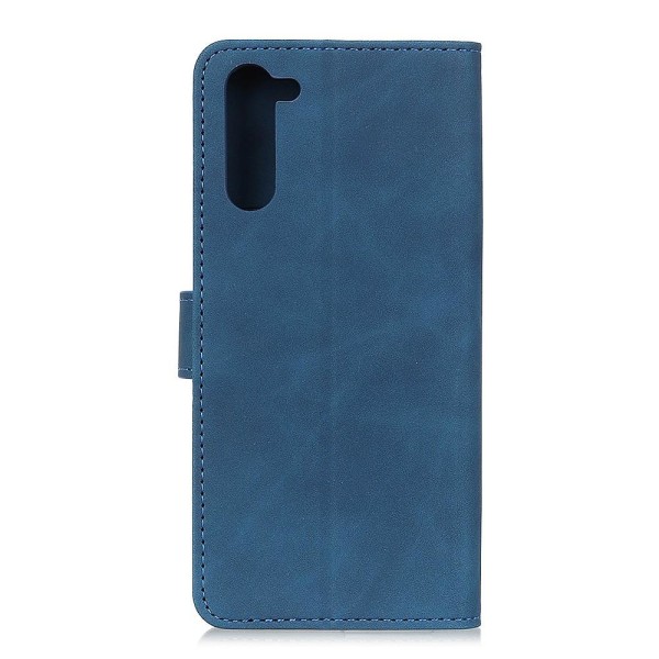 OnePlus Nord - KHAZNEH Retro Plånboksfodral - Blå Blue Blå