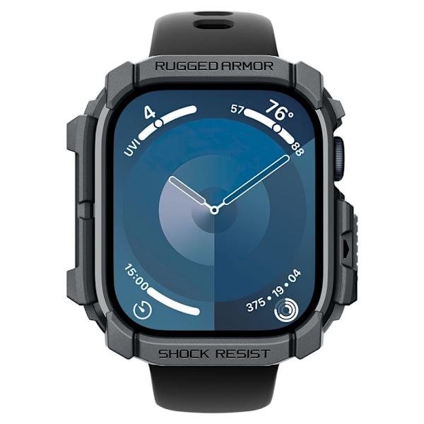 Spigen Apple Watch 10 46 mm Skal Rugged Armor Mörk Grå