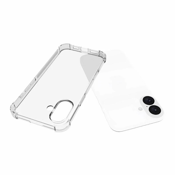iPhone 16 Shockproof Transparent TPU Skal