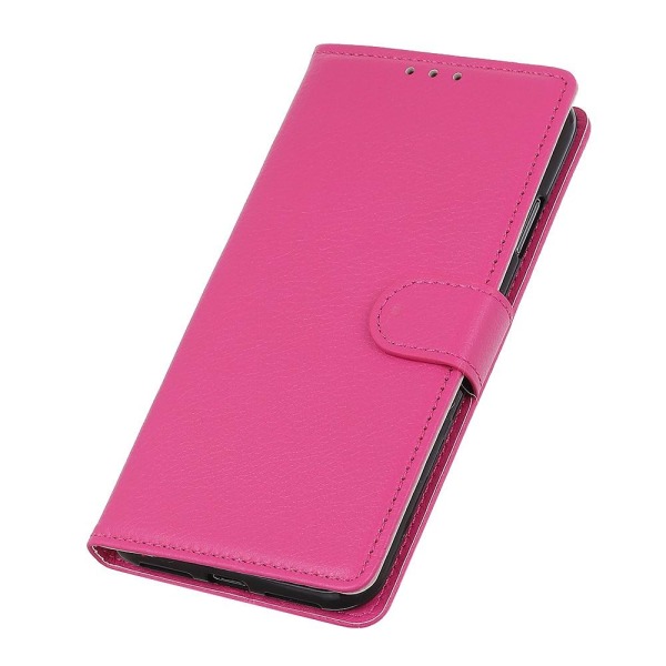 Sony Xperia L4 - Litchi Plånboksfodral - Rosa Pink Rosa