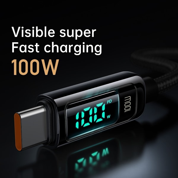 Mcdodo 100W 1.2m USB-C - USB-C Snabbladdningskabel Svart