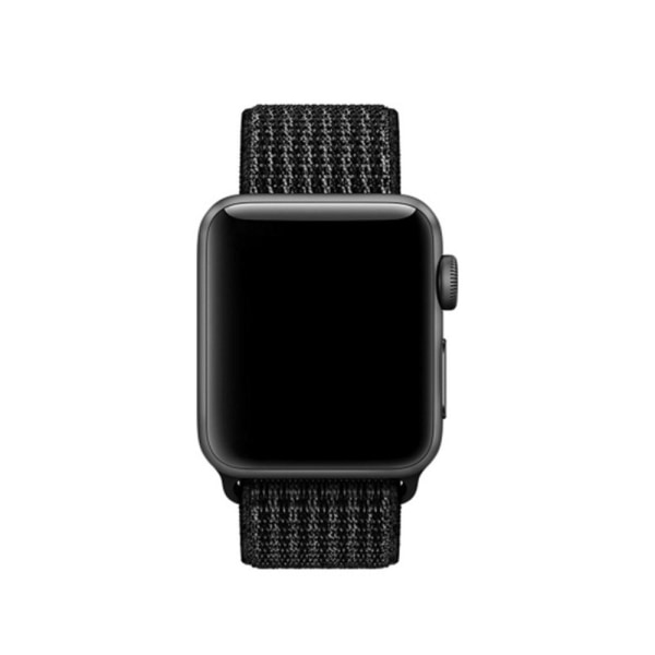 Nylon Armband Apple Watch 42/44/45/49 mm Svart Black Svart