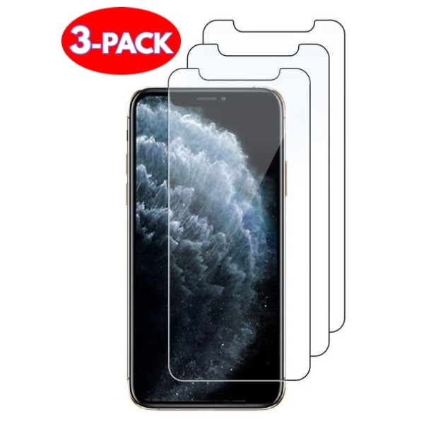 3-PACK iPhone 12/12 Pro Skärmskydd i Härdat glas