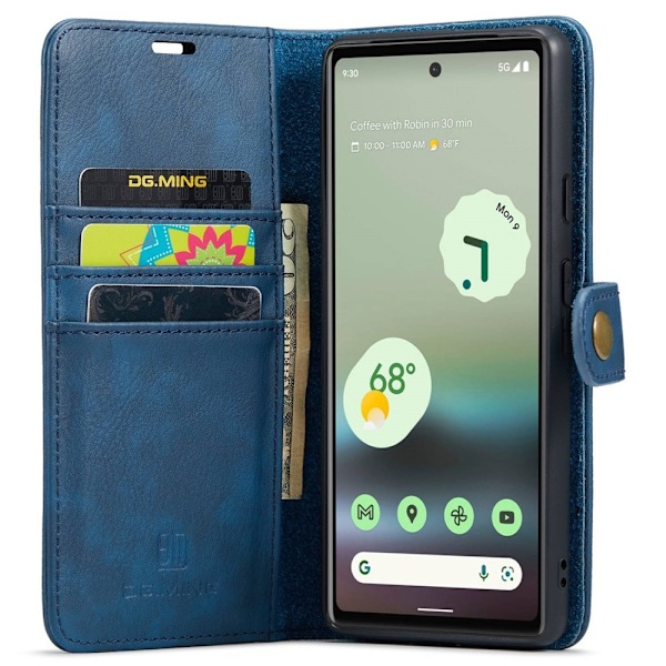 DG.MING Google Pixel 6A 2in1 Magnet Fodral / Skal Blå