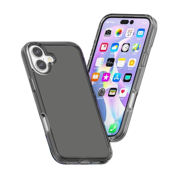 iPhone 17 Skal Shockproof Hybrid Tonad Grå