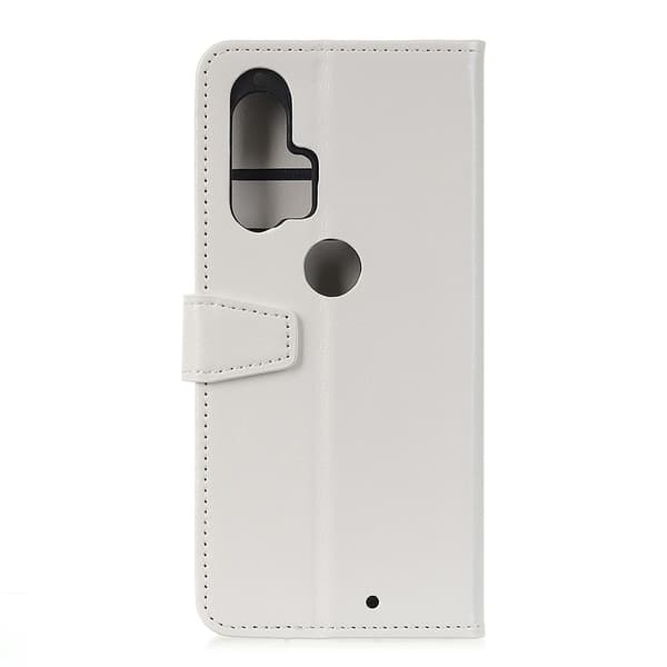 Motorola Edge Plus - Crazy Horse Plånboksfodral - Vit Vit