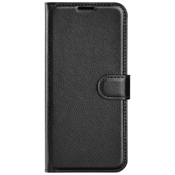Samsung Galaxy A15 5G Fodral Litchi Läder Svart