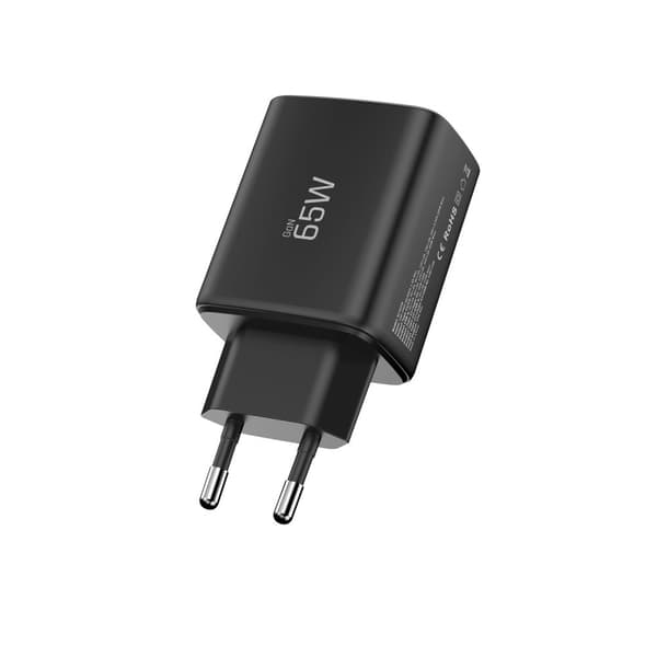 Tech-Protect 65W Väggladdare PD QC3.0 USB-C / USB-A Svart