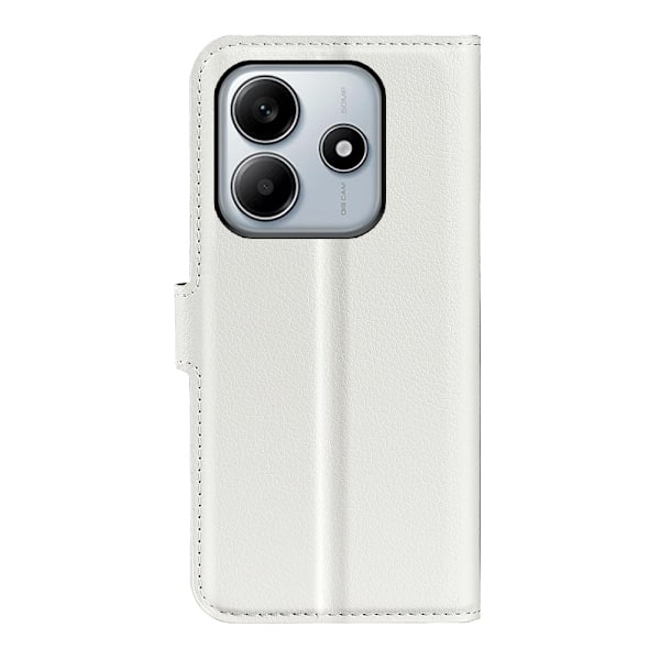 Xiaomi Redmi Note 14 5G Fodral Litchi Läder Vit