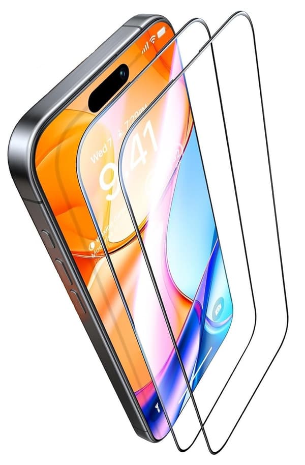 2-Pack iPhone 18 Pro Max / 17 Pro Max Heltäckande Skärmskydd i Härdat Glas