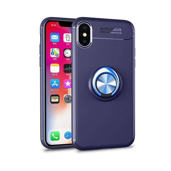 iPhone Xs Max - Ring Skal - Blå Blue Blå