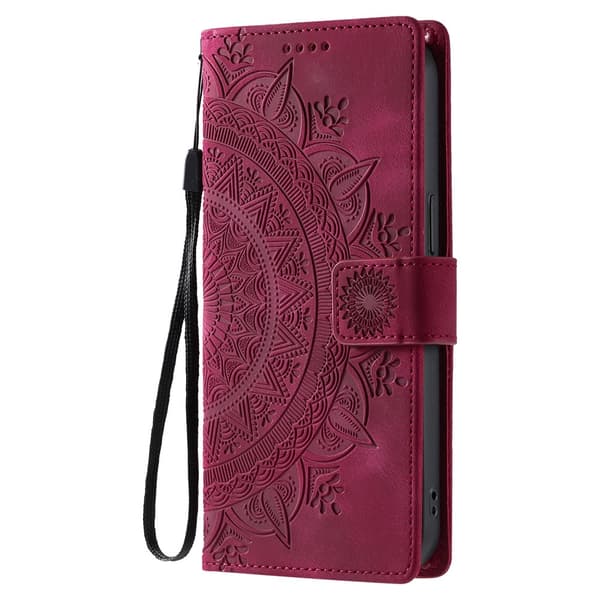 Samsung Galaxy A27 Fodral Mandala Läder Rosa