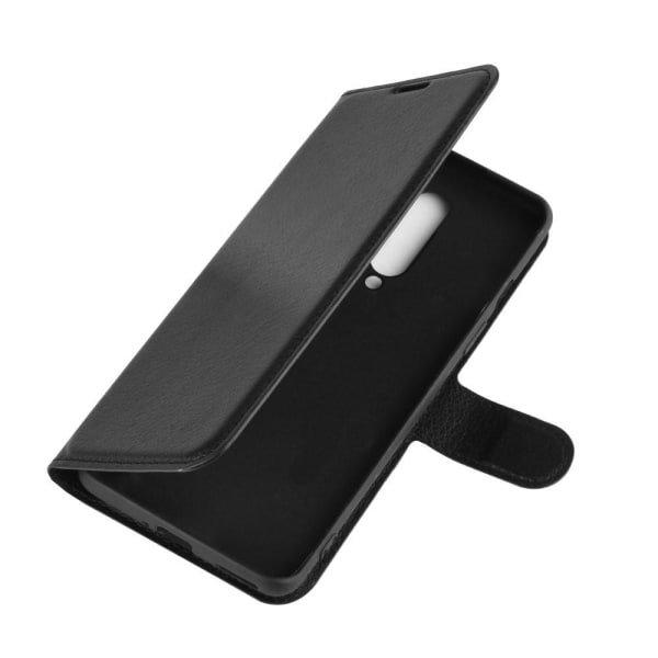 OnePlus 8 - Litchi Plånboksfodral - Svart Svart