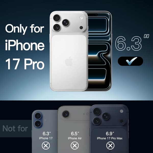 iPhone 18 Pro / 17 Pro MagSafe Skal Transparent - Premium