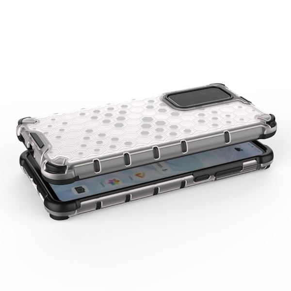 Huawei P40 - Armor Honeycomb Textur - Vit White Vit