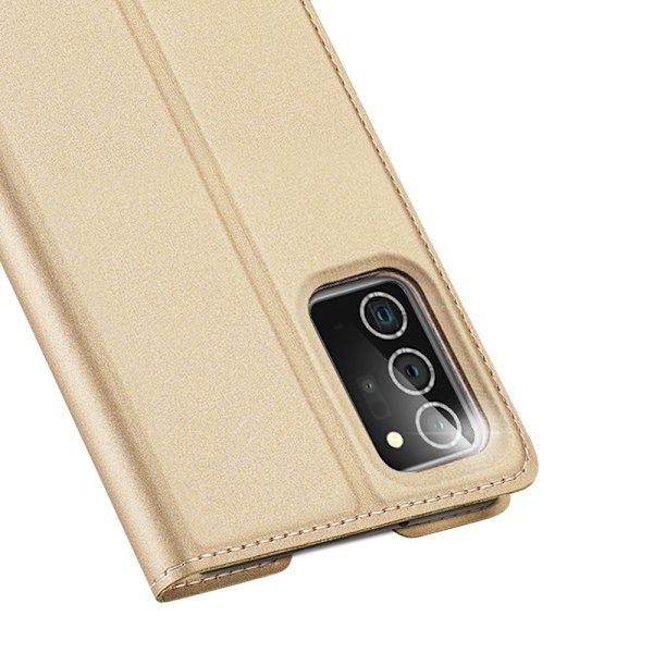Samsung Galaxy Note 20 - DUX DUCIS Plånboksfodral - Guld Gold Guld