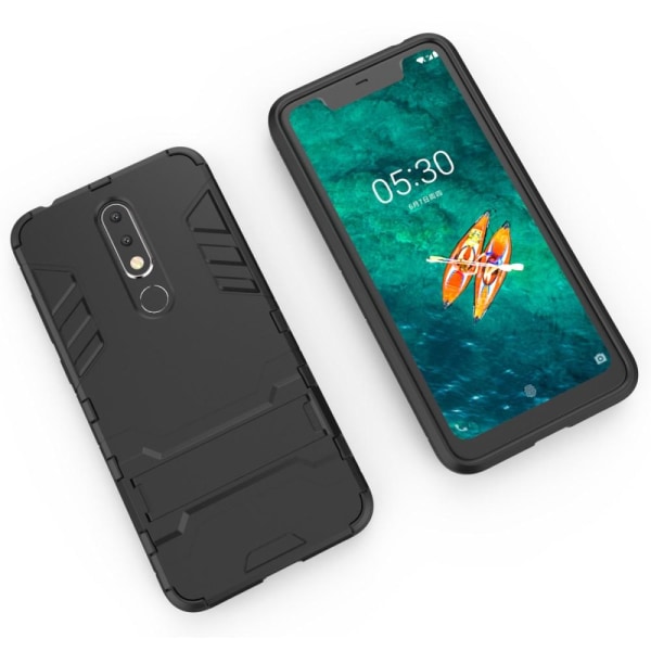 Nokia 5.1 Plus - Armour Skal - Svart Black Svart