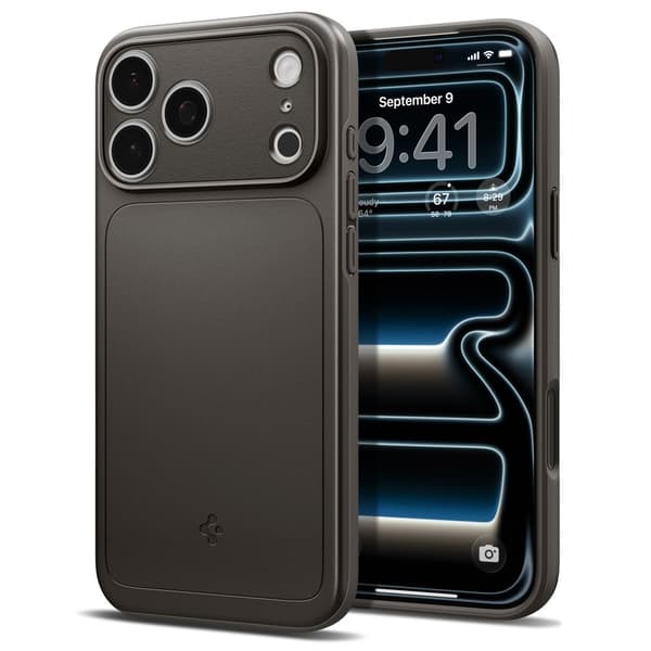 Spigen iPhone 18 Pro / 17 Pro Skal MagSafe Thin Fit Gunmetal