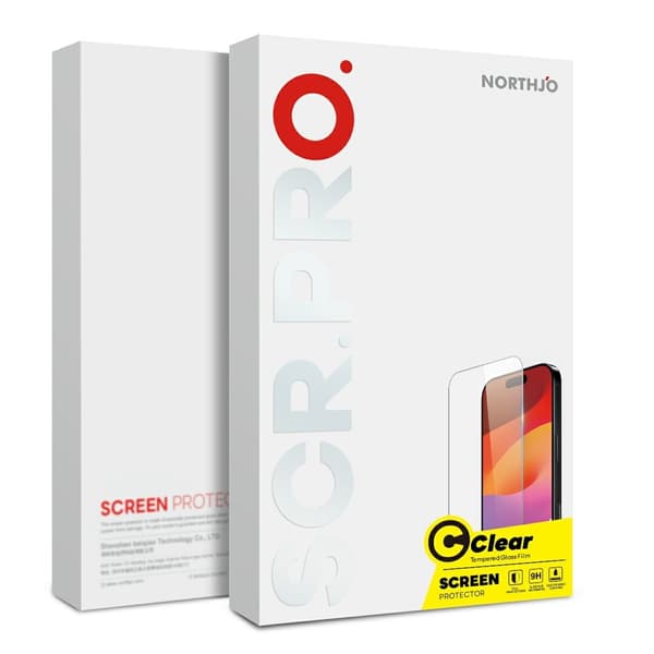 NORTHJO iPhone 17 Pro Max 2-PACK Skärmskydd Härdat Glas