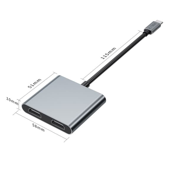 Tech-Protect 4in1 USB-C Adapter USB-C / USB-A / HDMI / Space Grey
