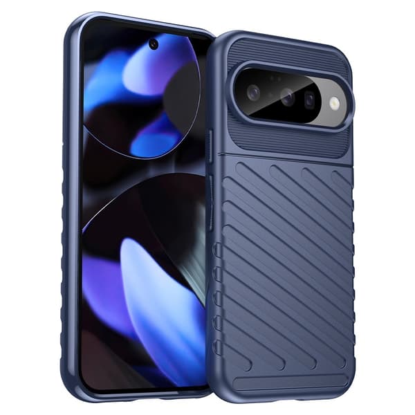 Google Pixel 10 / 10 Pro Skal Twill Textur Blå