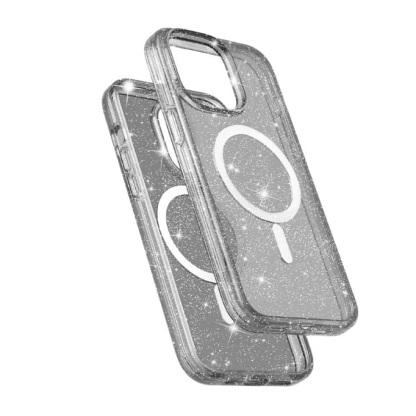 iPhone 15 Pro Max Skal MagSafe Glitter Svart