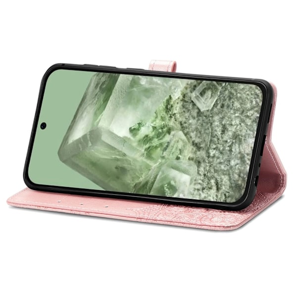 Google Pixel 8A Mandal Läder Fodral Roséguld