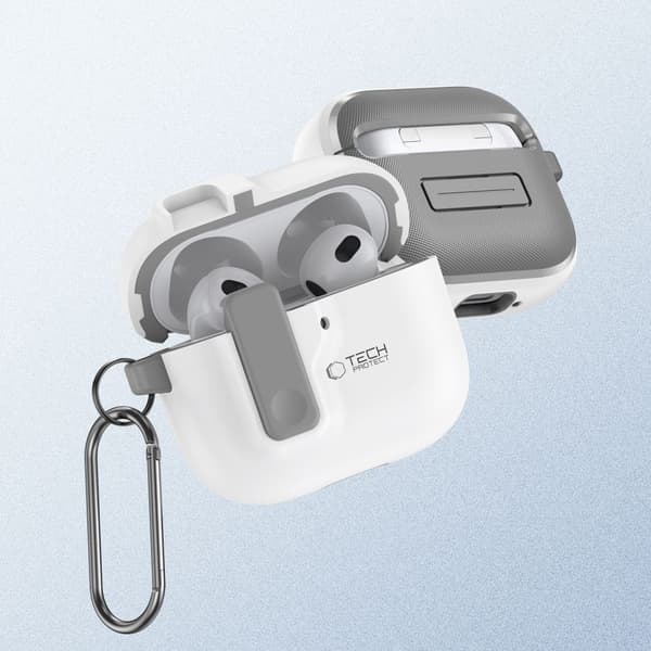 Tech-Protect AirPods 4 Skal Slim Hook Vit