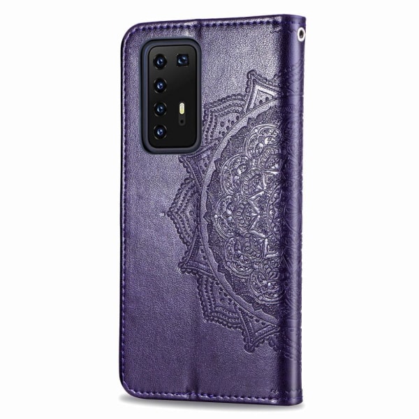 Huawei P40 Pro - Mandala Plånboksfodral - Lila Purple Lila