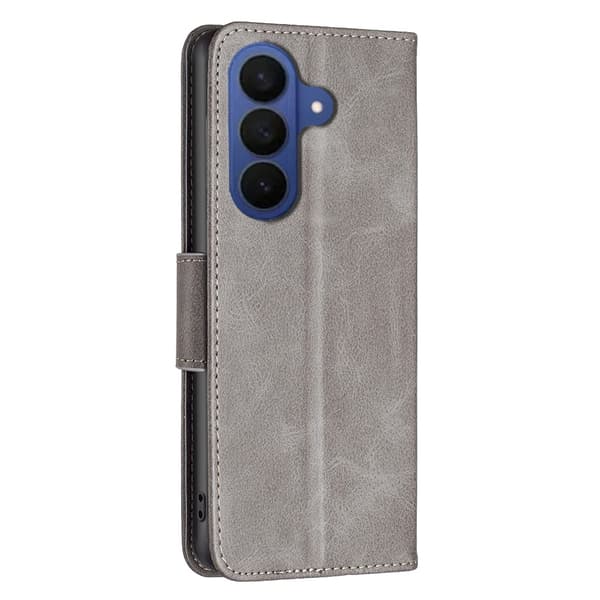 Samsung Galaxy S26 Fodral Läder Grå