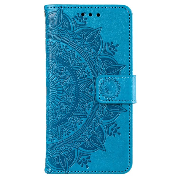 Sony Xperia 10 VI Mandala Läder Fodral Blå