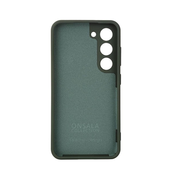 ONSALA Samsung Galaxy S23 Mobilskal Silikon Mörk Grön