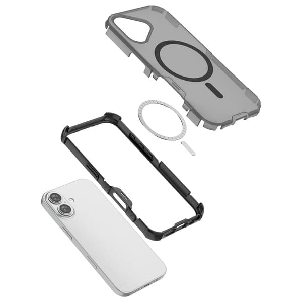 iPhone 17 Skal MagSafe Shockproof Hybrid Blå