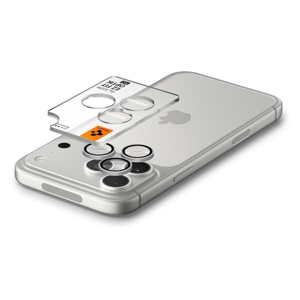 Spigen iPhone 18 Pro/18 Pro Max 2-PACK Linsskydd Optik Pro GLAS.tR 'Ez Fit'