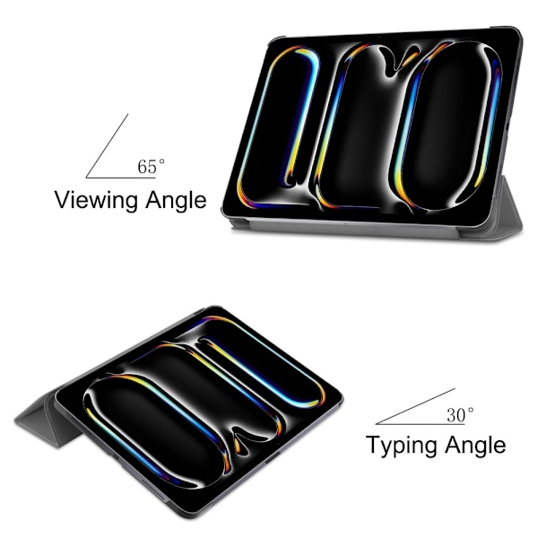 iPad Pro 11 2024 Fodral Tri-Fold Grå