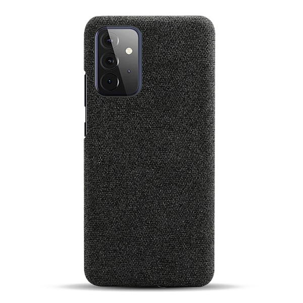 Samsung Galaxy A72 - KSQ Tygbelagt Skal - Svart Black Svart