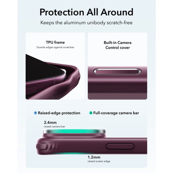ESR iPhone 18 Pro Max / 17 Pro Max Skal MagSafe Hybrid Kickstand