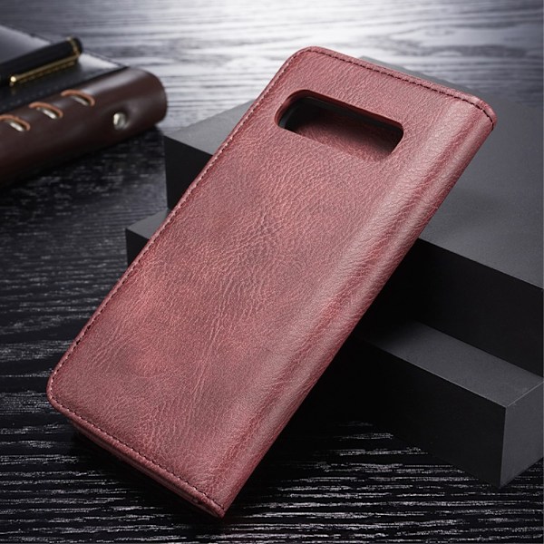 Samsung Galaxy S10 Plus - DG.MING 2in1 Magnet Fodral - Röd Red Röd