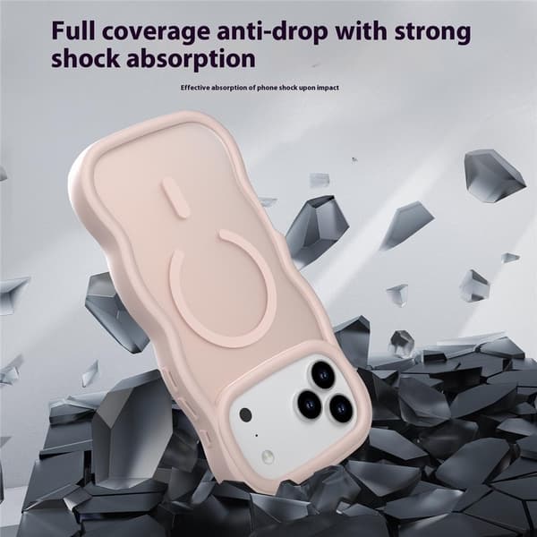 iPhone 18 Pro Max/17 Pro Max Skal MagSafe Wavy Matt Svart