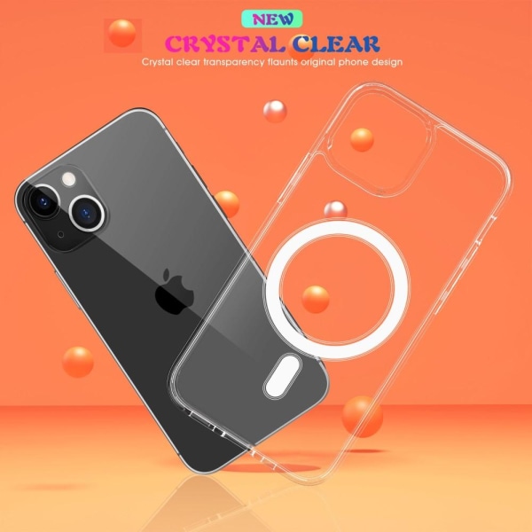 iPhone 13 Mini - MagSafe Crystal Hybrid Skal